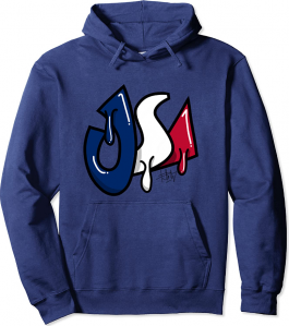 USA sudadera azul marino