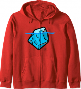 iceberg hoodie rojo